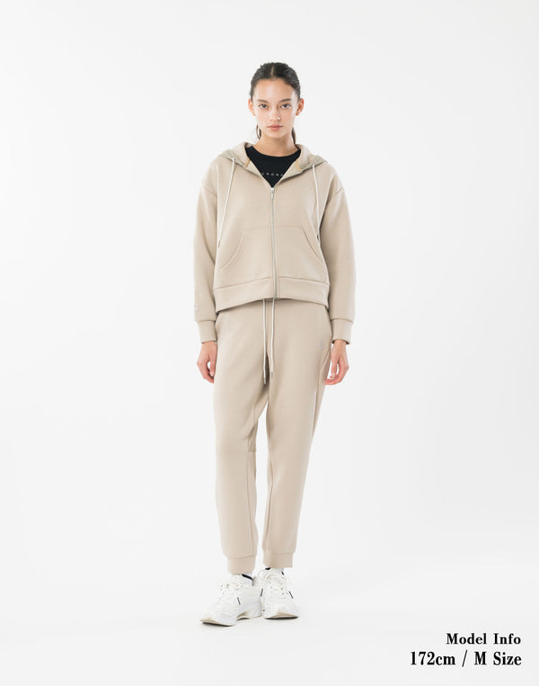 CRONOS WOMEN BoxFit  Hoodie【BEIGE】