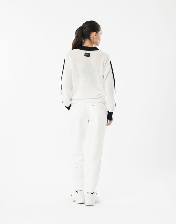 CRONOS WOMEN Mesh Uniform V-Top【WHITE】