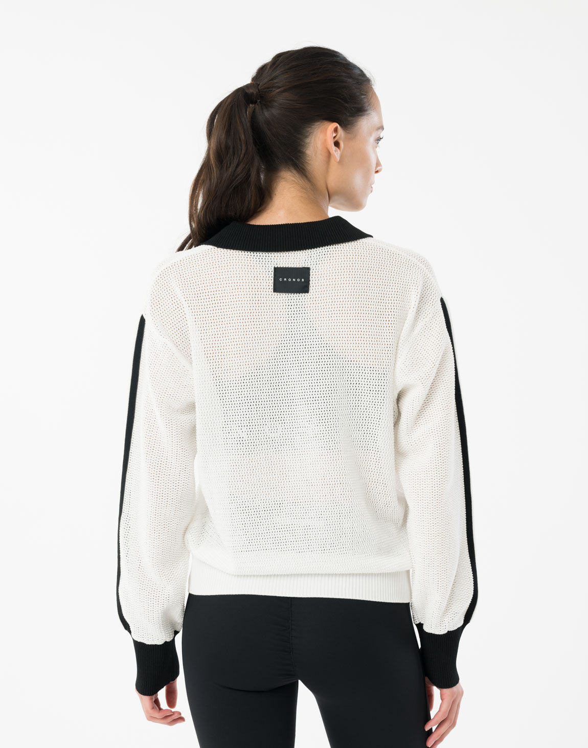 CRONOS WOMEN Mesh Uniform V-Top【WHITE】