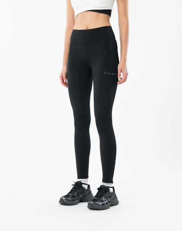 CRONOS WOMEN Flex Lift Leggings【BLACK】