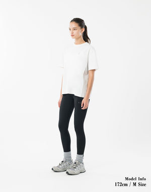 CRONOS WOMEN Relaxed T-SHIRT【WHITE】