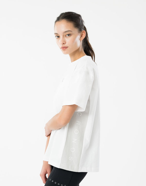 CRONOS WOMEN Relaxed T-SHIRT【WHITE】