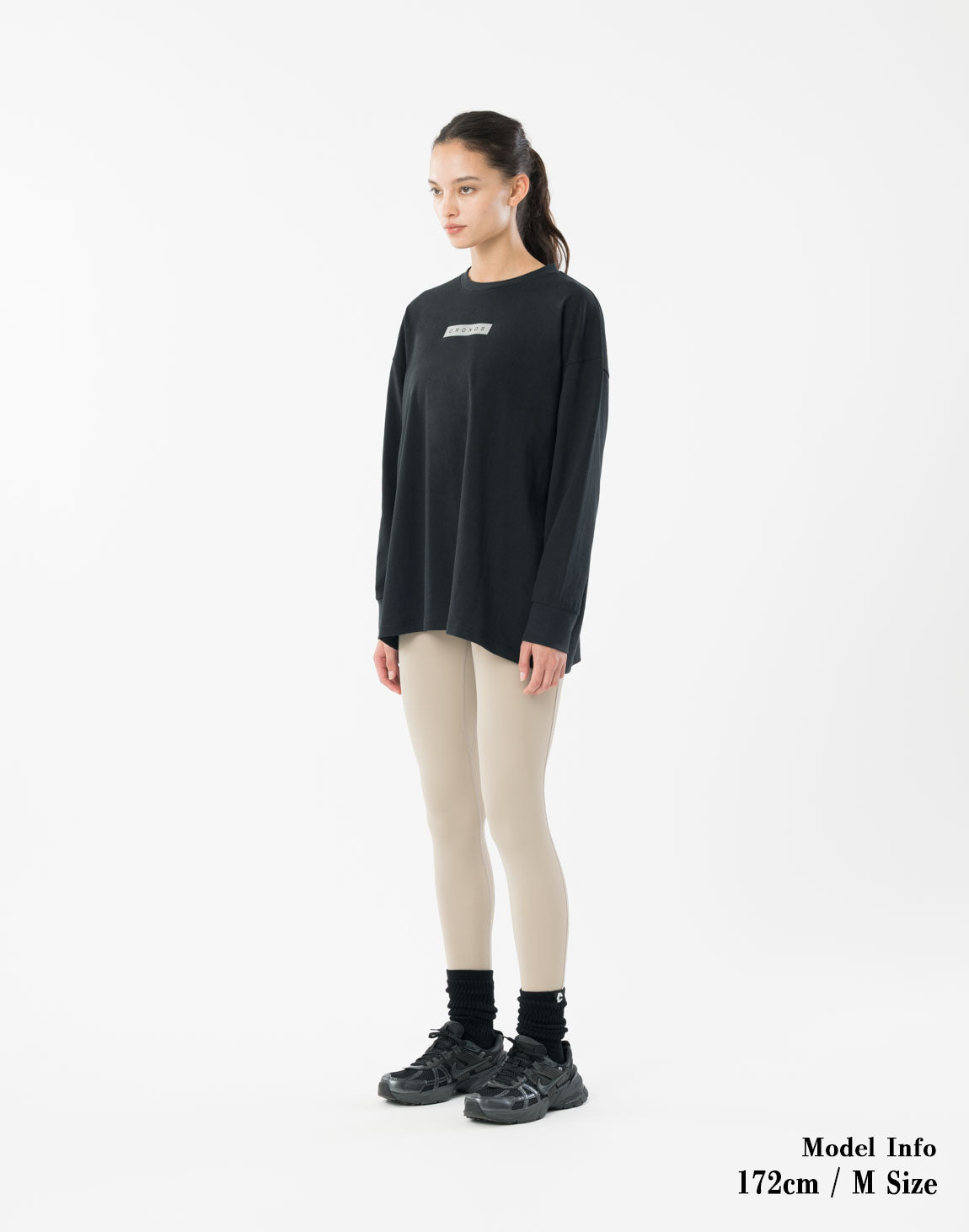 CRONOS WOMEN Reflect LONGSLEEVE【BLACK】