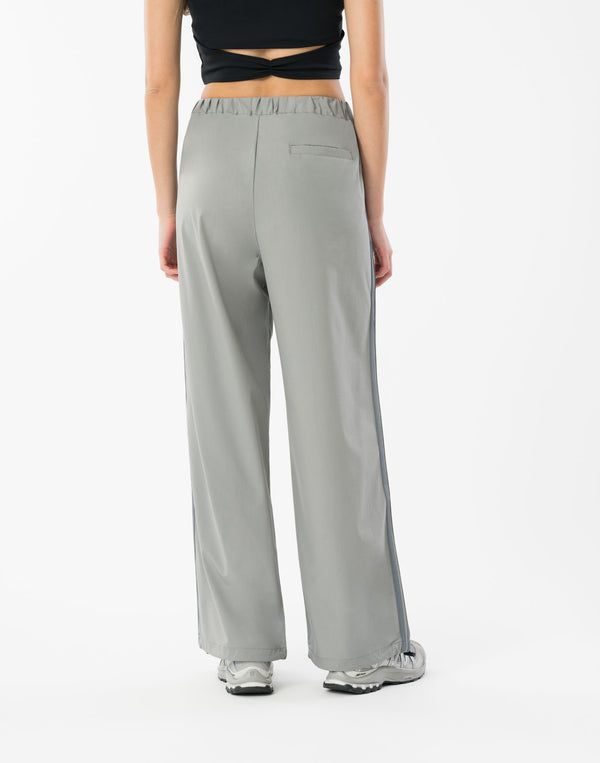 CRONOS WOMEN FlowTuck Wide Pants【GRAY】