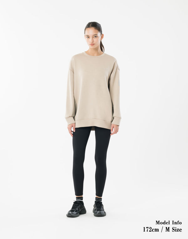 CRONOS WOMEN BoxFit Sweatshirt [BEIGE]