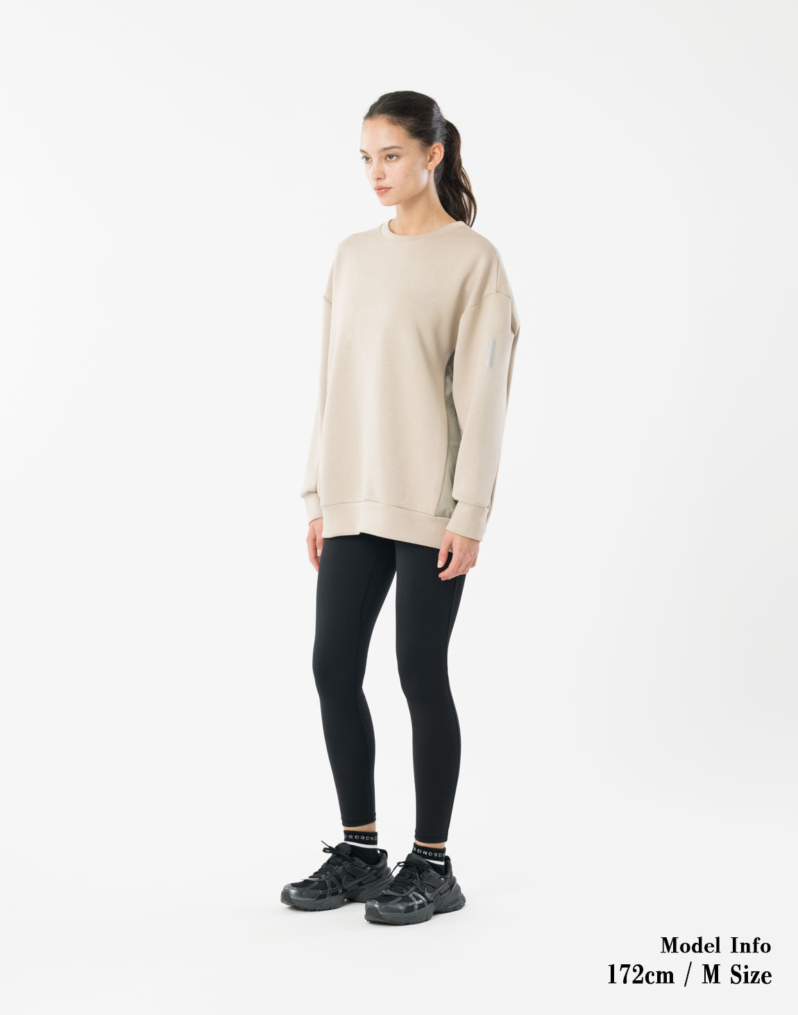 CRONOS WOMEN BoxFit Sweatshirt【BEIGE】