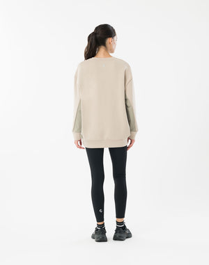 CRONOS WOMEN BoxFit Sweatshirt [BEIGE]