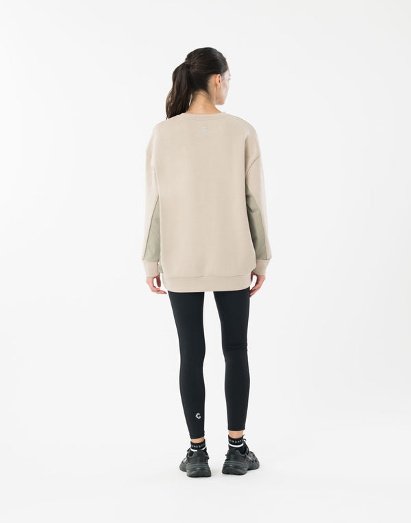 CRONOS WOMEN BoxFit Sweatshirt [BEIGE]