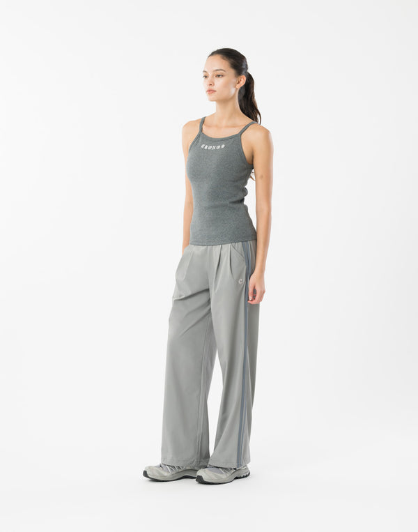 CRONOS WOMEN BLACK LETTER TANKTOP【GRAY】