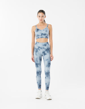 CRONOS WOMEN TIE DYE LEGGINGS【BLUE】