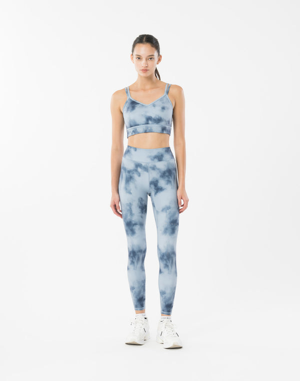 CRONOS WOMEN TIE DYE LEGGINGS【BLUE】