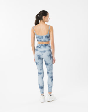 CRONOS WOMEN TIE DYE LEGGINGS【BLUE】