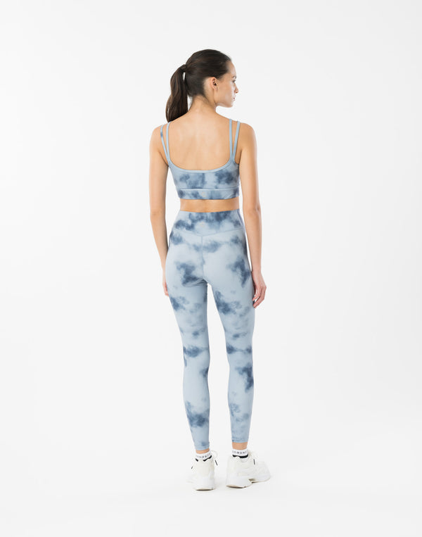 CRONOS WOMEN TIE DYE LEGGINGS【BLUE】