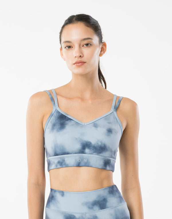 CRONOS WOMEN TIE DYE BRA [BLUE]