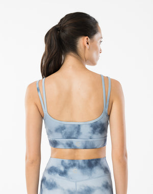 CRONOS WOMEN TIE DYE BRA [BLUE]