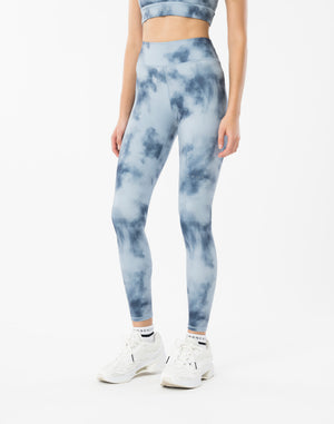 CRONOS WOMEN TIE DYE LEGGINGS【BLUE】