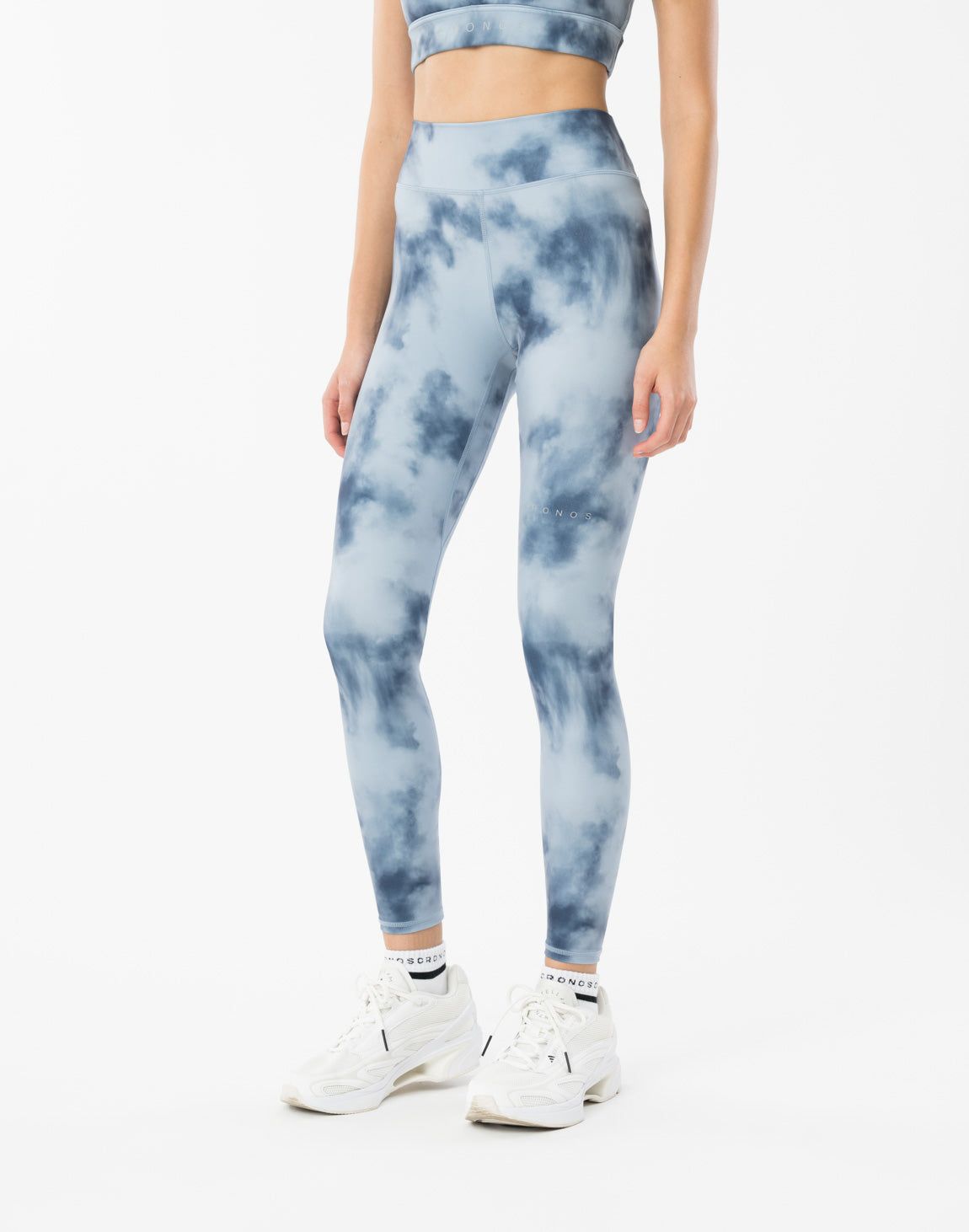 CRONOS WOMEN TIE DYE LEGGINGS [BLUE]