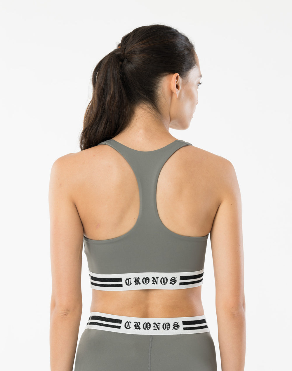 CRONOS WOMEN BLACK LETTER BRA【GRAY】