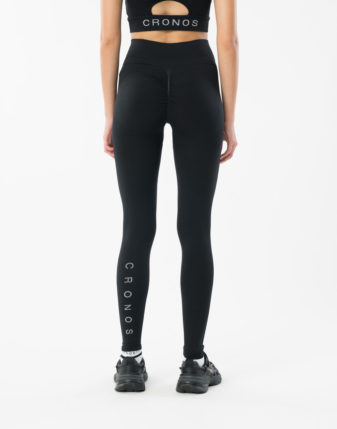 クロノス cronos レディースレギンス CRONOS WOMEN STYLE UP LEGGINGS【BLACK】