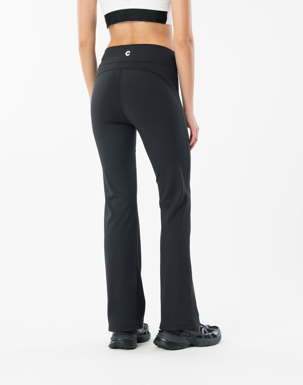 CRONOS WOMEN FLARE LEGGINGS【BLACK】