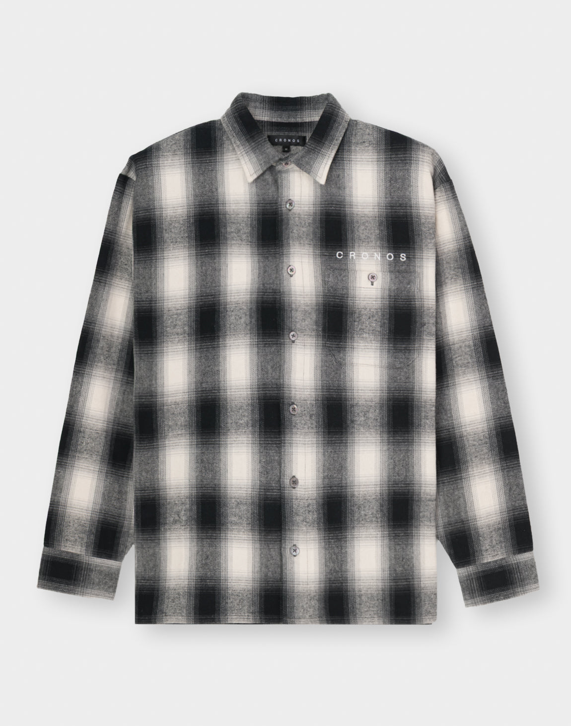 クロノス　CRONOS CRONOS Patchwork long sleeveT 【WHITE】