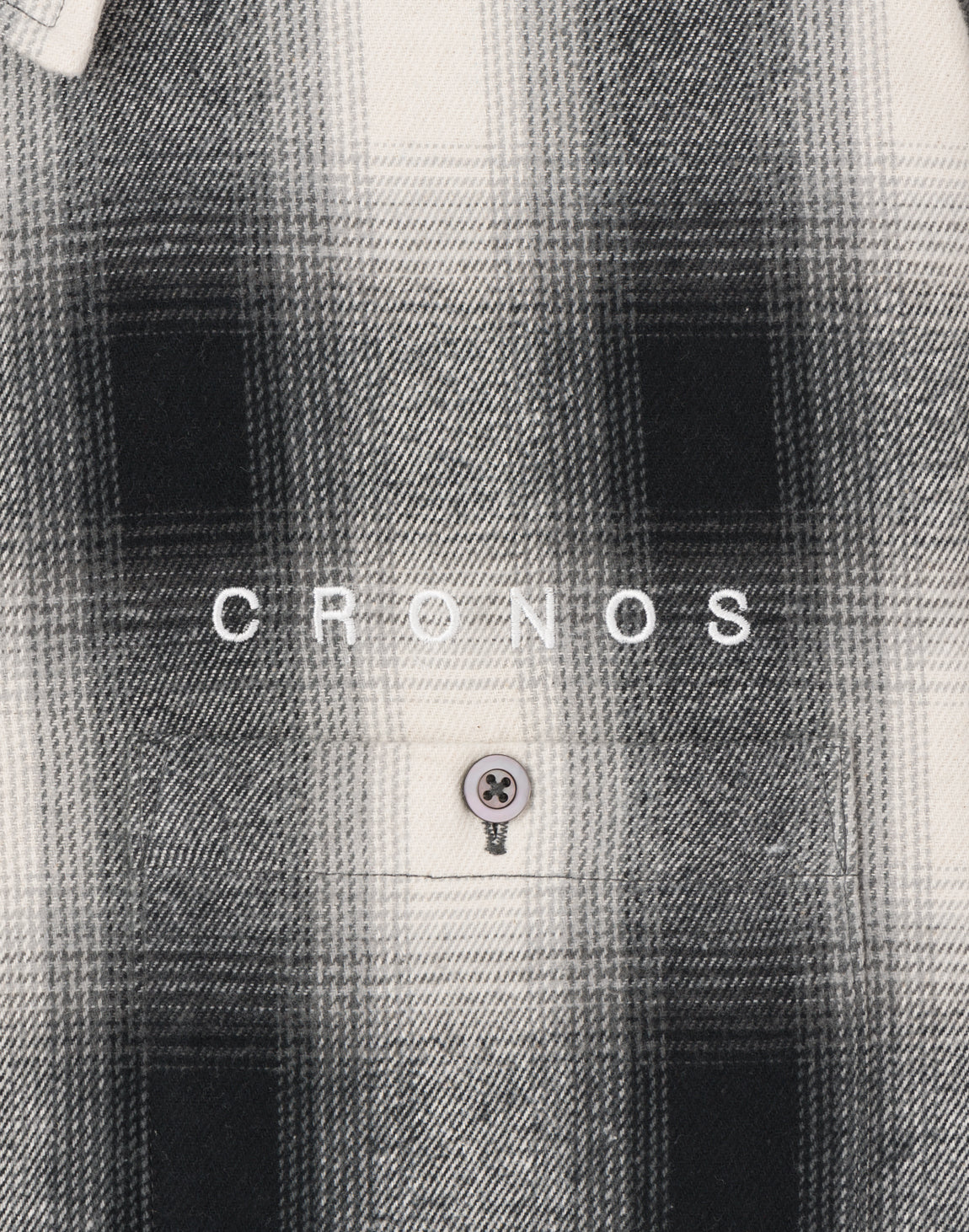クロノス　CRONOS CRONOS Patchwork long sleeveT 【WHITE】