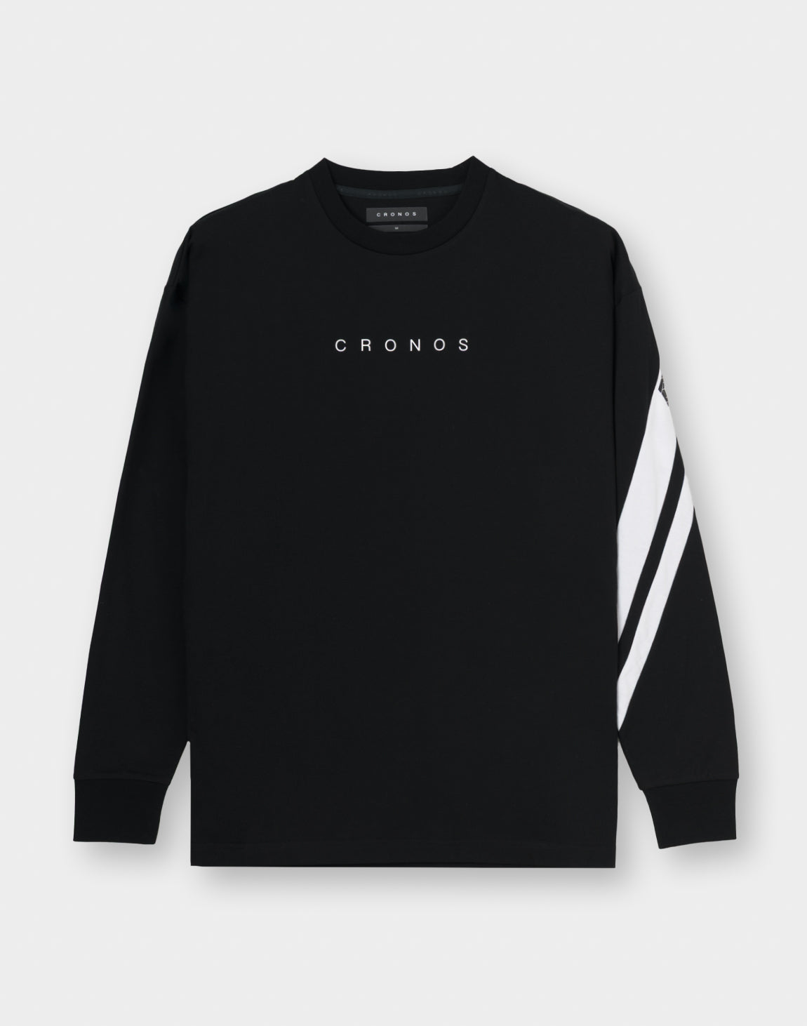 美品‼️CRONOS クロノス Diagonal line ロングTシャツ クロノス CRONOS ロンT ブラック 美品 - メルカリ