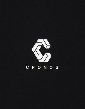 CRONOS TWIN STRIPE L/S TEE【BLACK×WHITE】