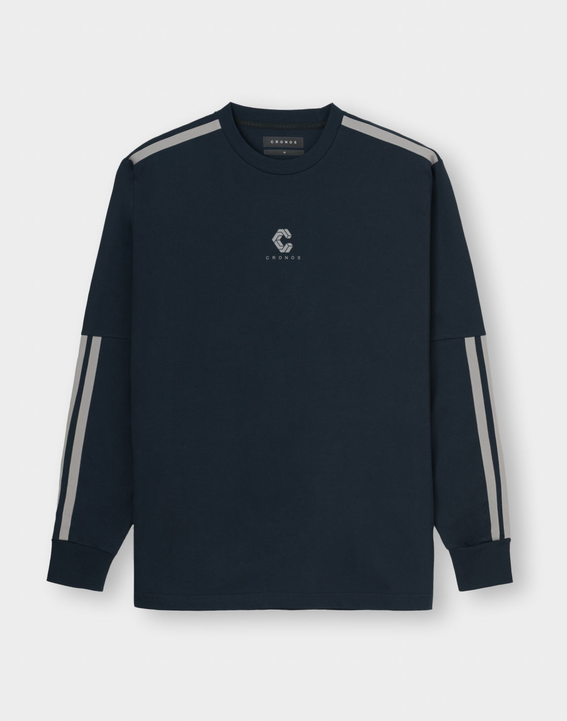 CRONOS TWIN STRIPE L/S TEE【NAVY】