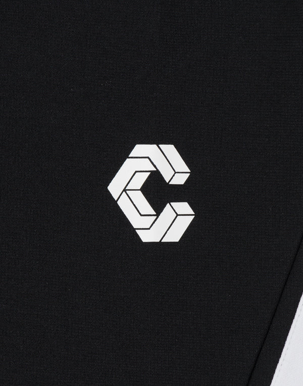 CRONOS TWIN STRIPE HOODIE【BLACK×WHITE】