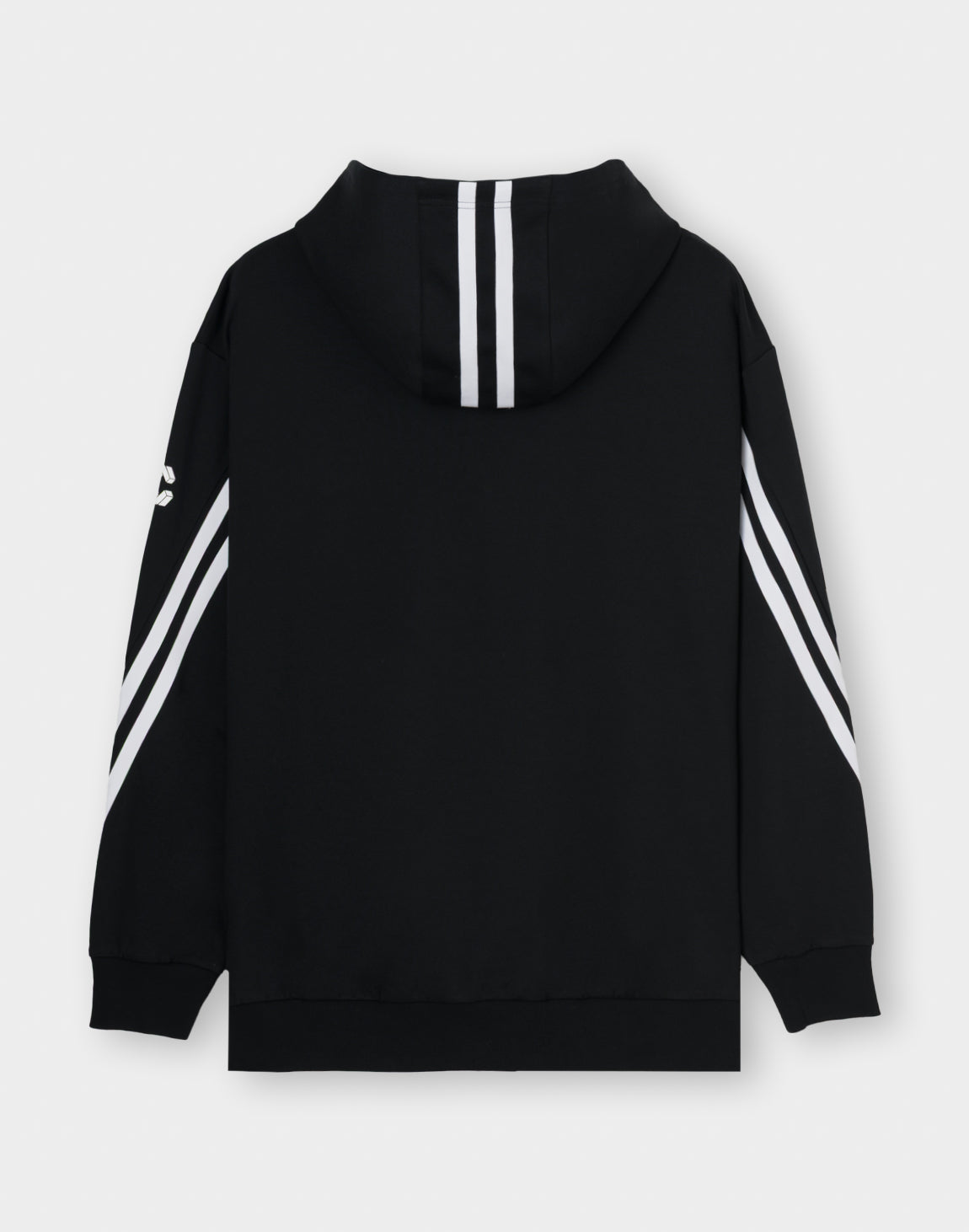 CRONOS TWIN STRIPE HOODIE【BLACK×WHITE】