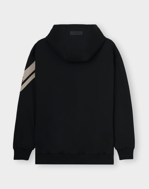 CRONOS CROSSLINE HOODIE【BLACK×GREIGE】