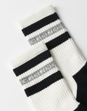 CRONOS Logo Band Socks【WHITE】