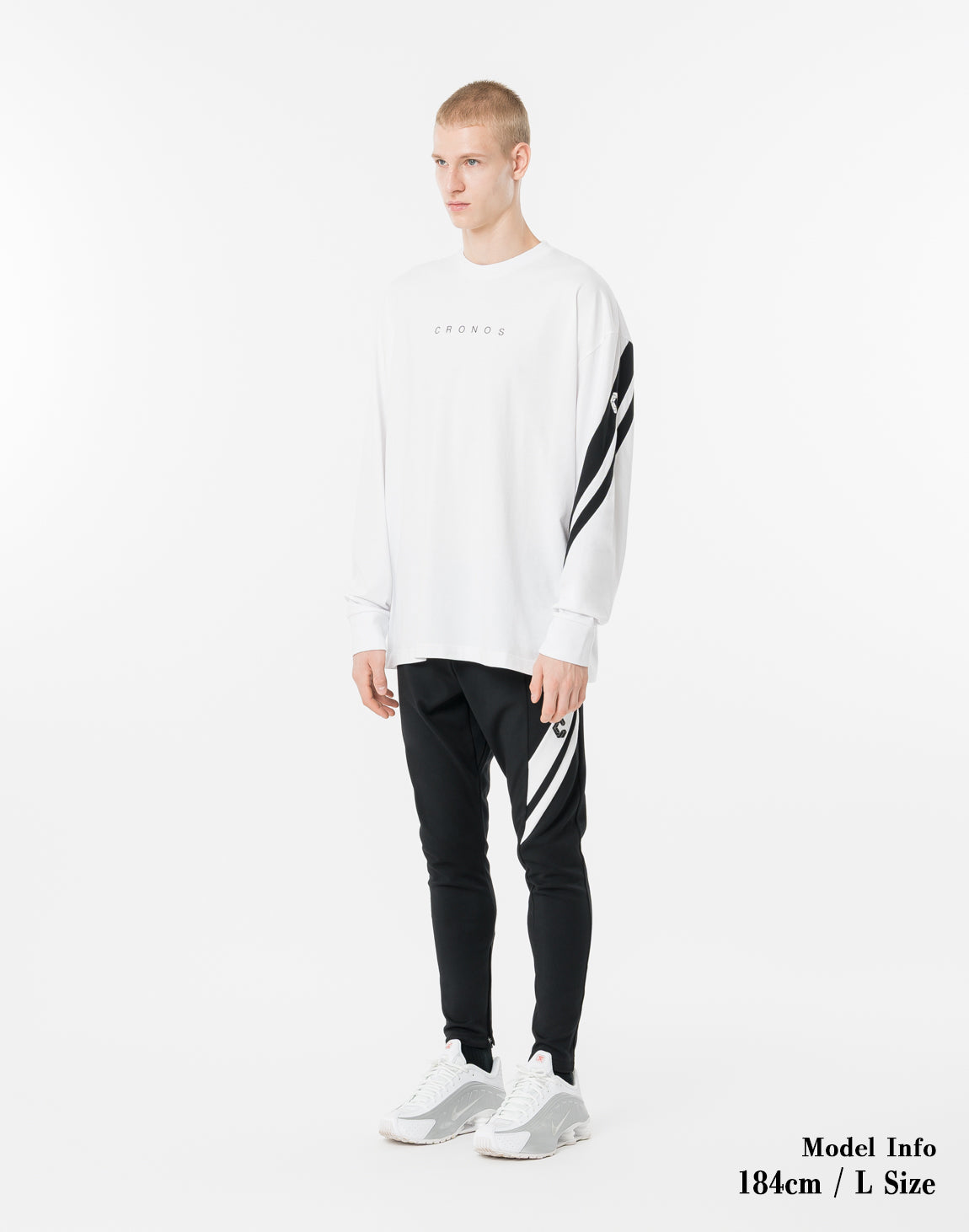 CRONOS CROSSLINE L/S TEE【WHITE】