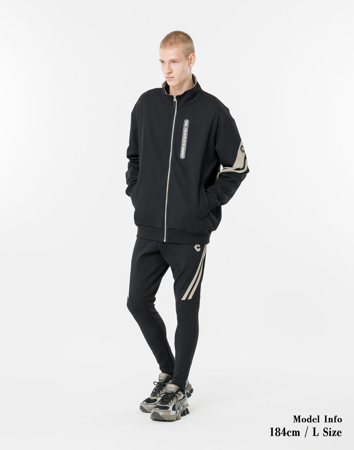 CRONOS CROSSLINE BLOUSON【BLACK×GREIGE】