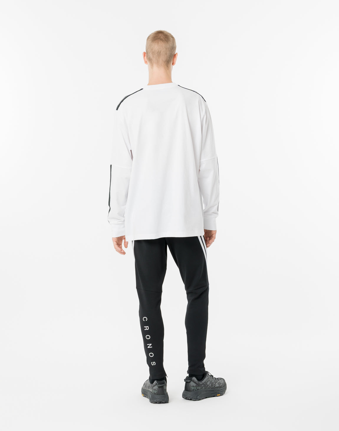 エディ初期CRONOS【クロノス】パンツとTシャツセットSサイズ CRONOS TWIN STRIPE L/S TEE【WHITE】