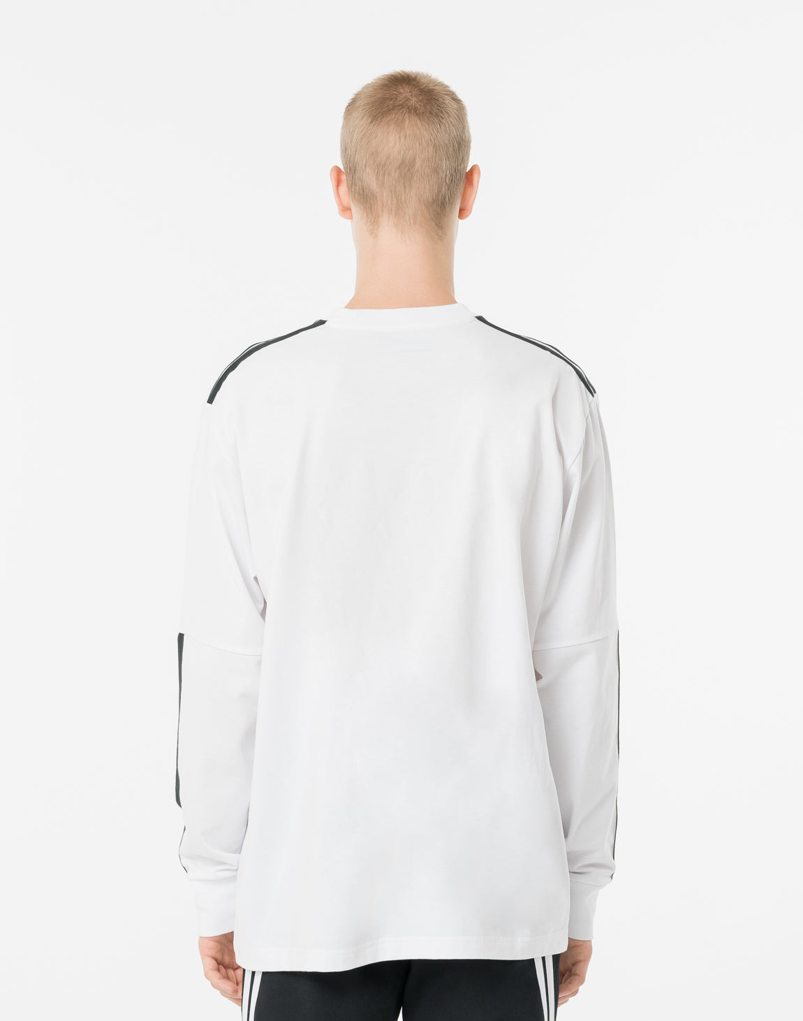 CRONOS TWIN STRIPE L/S TEE【WHITE】