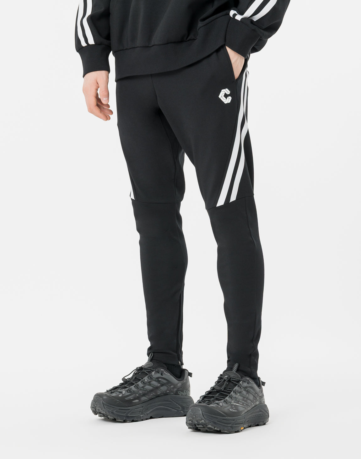 CRONOS TWIN STRIPE Pants【BLACK×WHITE】