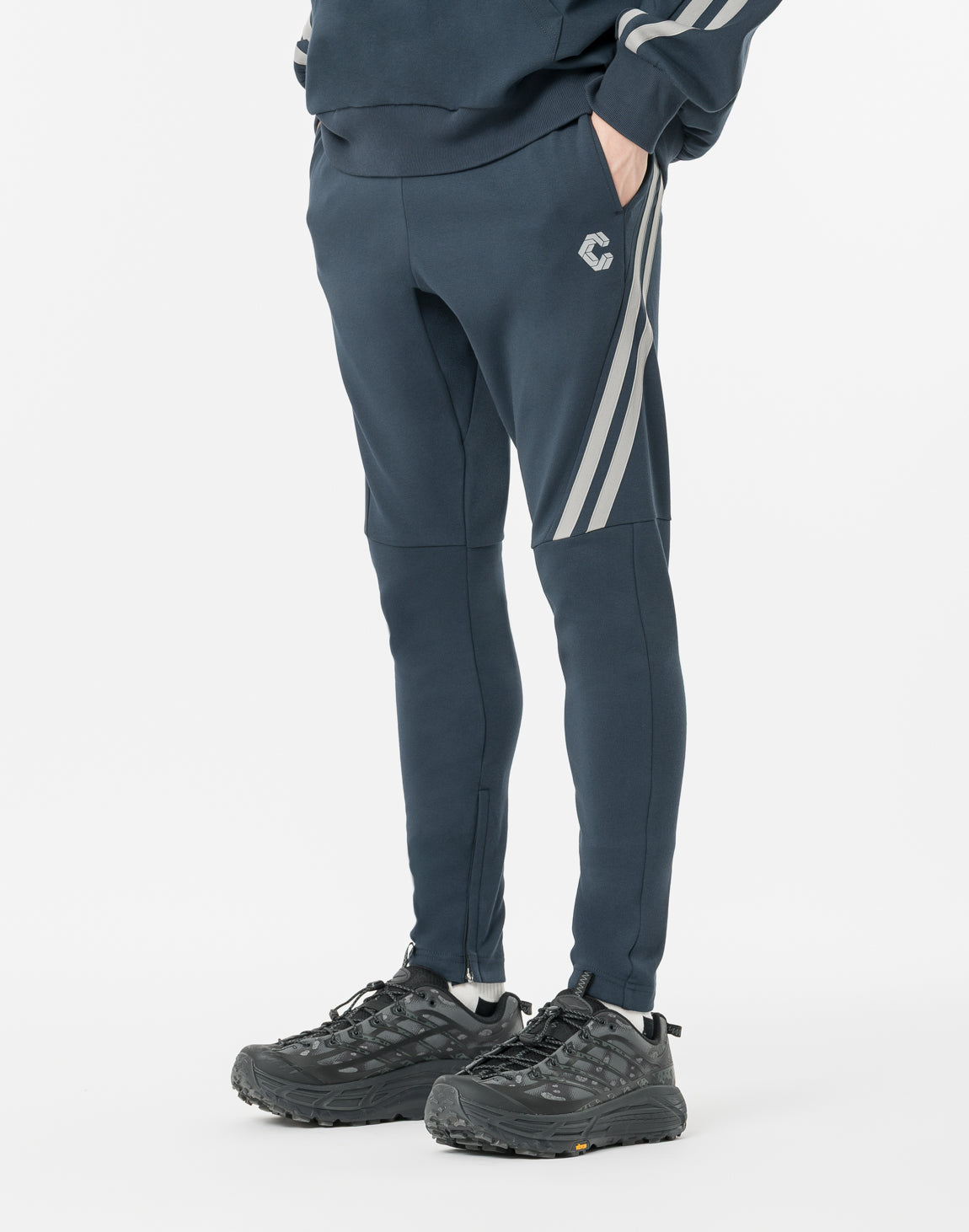 完売品　CRONOS クロノス　Sweat Pants Navy CRONOS TWIN STRIPE Pants【NAVY】