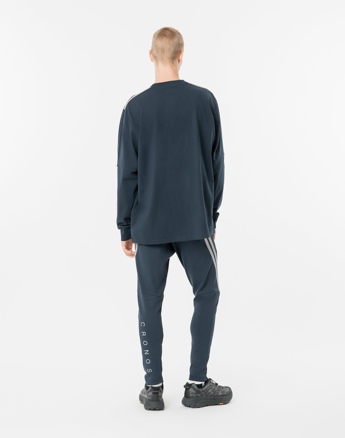 CRONOS TWIN STRIPE L/S TEE【NAVY】