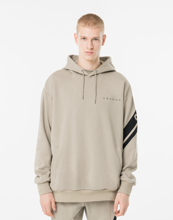 CRONOS CROSSLINE HOODIE【GREIGE】