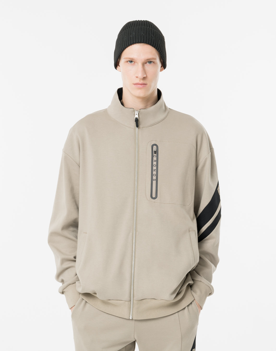 CRONOS WASHABLE KNIT CAP【GREIGE】 CRONOS Washable Knit Cap【BLACK