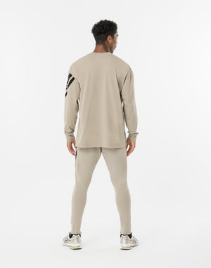 CRONOS CROSSLINE L/S TEE【GREIGE】