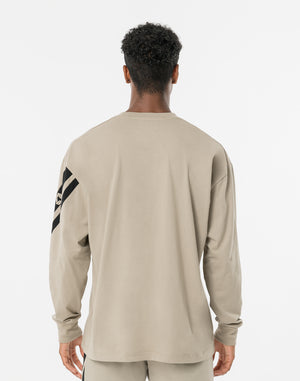 CRONOS CROSSLINE L/S TEE【GREIGE】