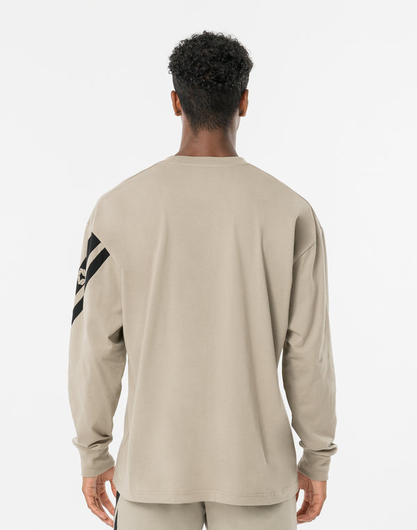 CRONOS CROSSLINE L/S TEE【GREIGE】