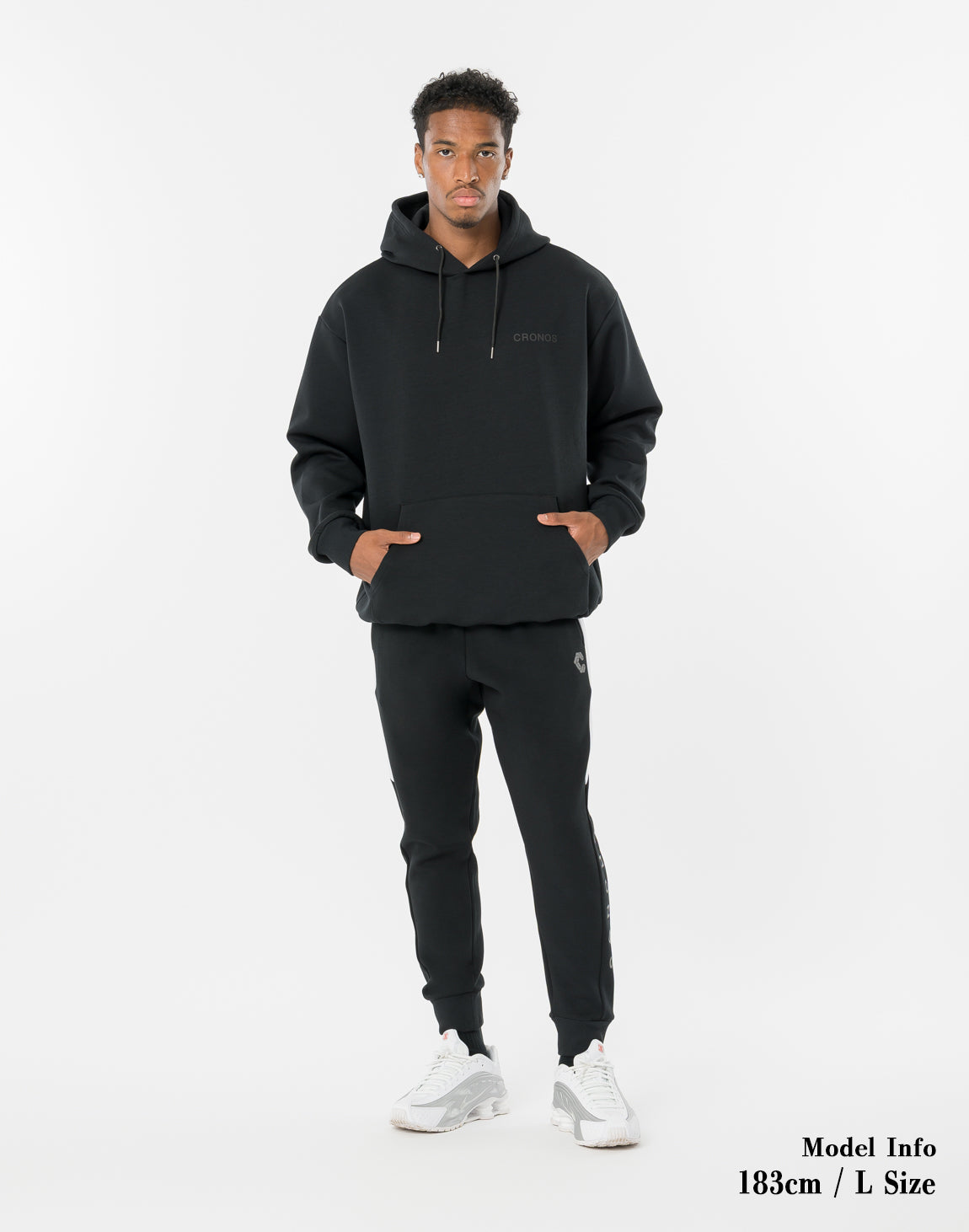 CRONOS CIRCLE LOGO HOODIE [BLACK]