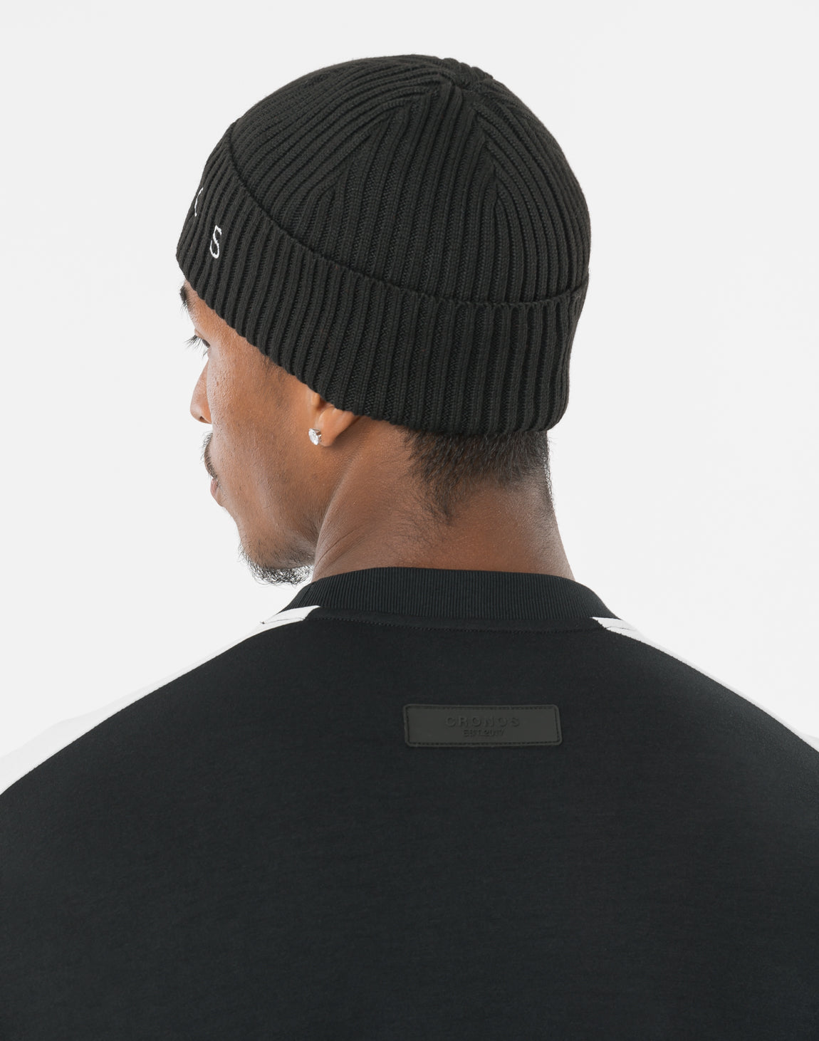CRONOS Washable Knit Cap【BLACK×WHITE】