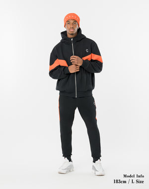 CRONOS Apex Line Zip Foodie【BLACK×ORANGE】