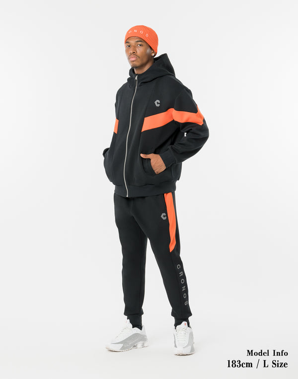 CRONOS Apex Line Zip Foodie【BLACK×ORANGE】