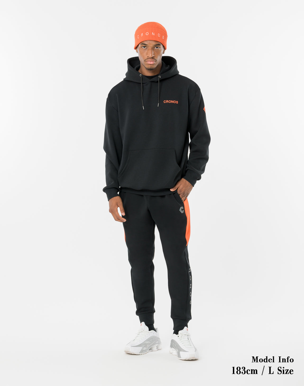 CRONOS Apex Line Pants【BLACK×ORANGE】